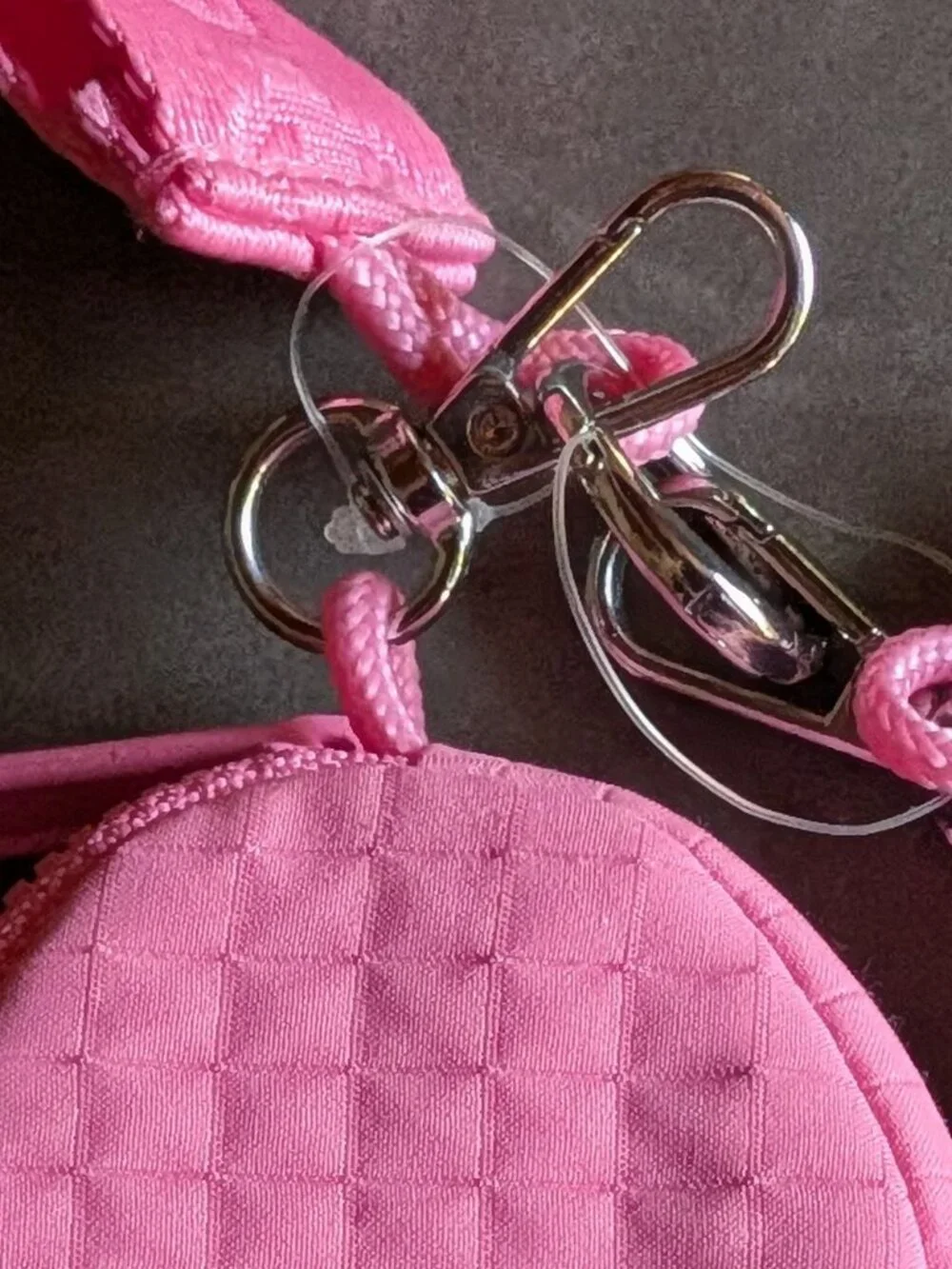 Champion Pink Quilted Multi-Accessory Keychain Pouch Set